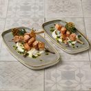 Churchill Stonecast Peppercorn Grey Chefs' Walled Oblong Plate 350mm additional 2