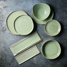 Churchill Stonecast Sage Green Organic Walled Plates 257mm additional 2