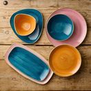 Churchill Stonecast Java Blue Chef's Oblong Plates 288 x 152mm additional 3