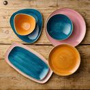 Churchill Stonecast Java Blue Lotus Plates 228mm additional 3