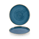 Churchill Stonecast Java Blue Walled Plates 210mm additional 1