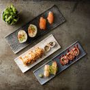 Churchill Studio Prints Kintsugi Agate Grey Oblong Plates 250x90mm additional 4