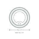 Vegware BLID79 Hot Cup Lid Moulded Fibre 79-Series additional 4