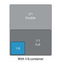 Matfer Bourgeat Stainless Steel 1/6 Gastronorm Trays - 150mm 2.2Ltr additional 2
