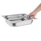 Vogue Stainless Steel 1/2 Gastronorm Tray - 65mm 4Ltr additional 5