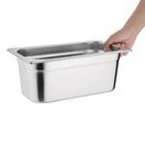 Vogue Stainless Steel 1/3 Gastronorm Tray - 100mm 3.7Ltr additional 5