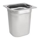 Vogue Stainless Steel 1/6 Gastronorm Tray - 200mm 3Ltr additional 1