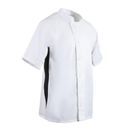 Whites Nevada Unisex Chefs Jacket Black &amp; White - Short Sleeve additional 35