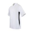 Whites Nevada Unisex Chefs Jacket Black &amp; White - Short Sleeve additional 32