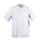 Whites Nevada Unisex Chefs Jacket Black &amp; White - Short Sleeve additional 13
