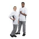 Whites Nevada Unisex Chefs Jacket Black &amp; White - Short Sleeve additional 30