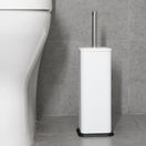 Jantex Square Toilet Brush and Holder - White additional 5