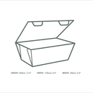 Vegware MFB-6X5 Compostable Microflute Takeaway Box 6x5" additional 5