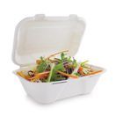 Vegware VA-SH89 Compostable Bagasse Clamshell Hinged Meal Boxes 228mm additional 6