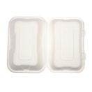Vegware VA-SH89 Compostable Bagasse Clamshell Hinged Meal Boxes 228mm additional 8