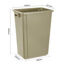 Jantex Slim Bin Beige 60Ltr additional 5