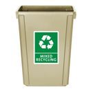 Jantex Slim Bin Beige 60Ltr additional 6