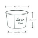 Vegware IC-04 Single Scoop Ice Cream Pot Tutti Frutti 4oz additional 4