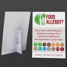 Customer Allergen Symbols &amp; Ingredients Awareness Pub &amp; Cafe Notice (2 x Display Options) additional 1