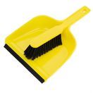 Jantex Dustpan &amp; Brush Set - Yellow additional 2