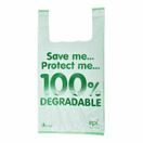 Large 11" x 17" x 21" Image 100% Degradable Plastic Carrier Bags additional 1