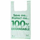 Jumbo 100% Degradable Plastic Carrier Bags With Image - Light Green additional 1