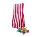 4 x 7 x 9.5" Pink Striped Gusseted Candy Bag Pick n Mix additional 1