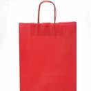 Red Gift Paper Carrier Bags Twist Handle 24cm x 31cm x 11cm additional 1