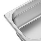 Vogue Stainless Steel Gastronorm 2/4 Tray 100mm additional 4