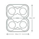 Vegware CR-04SP Moulded Pulp Fibre Splitable 4-Cup Carry Trays additional 5
