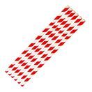 Fiesta Compostable Bendy Paper Straws Red Stripes additional 6