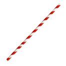Fiesta Compostable Bendy Paper Straws Red Stripes additional 2