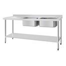 Vogue Double Sink Left Hand Drainer additional 1