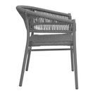 Bolero Florence Grey Mix Rope Twist Wicker Chairs additional 2