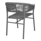 Bolero Florence Grey Mix Rope Twist Wicker Chairs additional 3