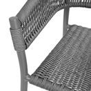 Bolero Florence Grey Mix Rope Twist Wicker Chairs additional 5