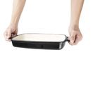 Vogue Black Rectangular Cast Iron Dish 1.8Ltr additional 3