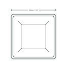 Vegware 10in Square Bagasse Plate  - VPSQ-10 additional 3