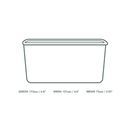 Vegware SBC-34 34oz/1000ml Rectangular Black Food Container additional 3