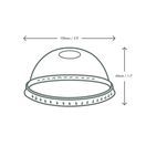 Vegware 96-Series PLA Dome Lid, Straw Hole - C96D-OH additional 3