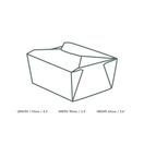 Vegware No.1 Food Carton 700ml - 1669 additional 3