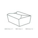 Vegware No.8 food carton 1300ml (15 x 12 x 6.5cm) additional 4
