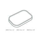 Vegware SLID-7X5BP Rectangular Black Paper Lid additional 3