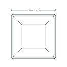 Vegware VPSQ-10NW 10in / 250mm Square Nourish Moulded Fibre Plate additional 2