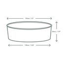 Vegware RKC-16 16oz/500ml Round Kraft Food Container additional 3