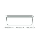 Vegware SKC-24 24oz/750ml Rectangular Kraft Food Container additional 3