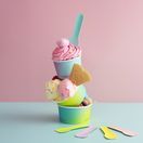 Vegware VP-SP35CW 3.5in/90mm Tutti Frutti Paper Ice Cream Spoon additional 2