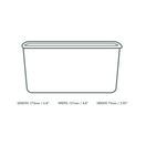 Vegware SKC-34 34oz/1000ml Rectangular Kraft Food Container additional 2