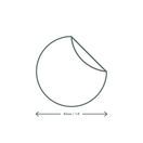 Vegware VRST45-GT 45mm Round Compostable Sticker additional 3