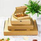 Vegware BOX007 7in Brown Kraft Pizza Box additional 2